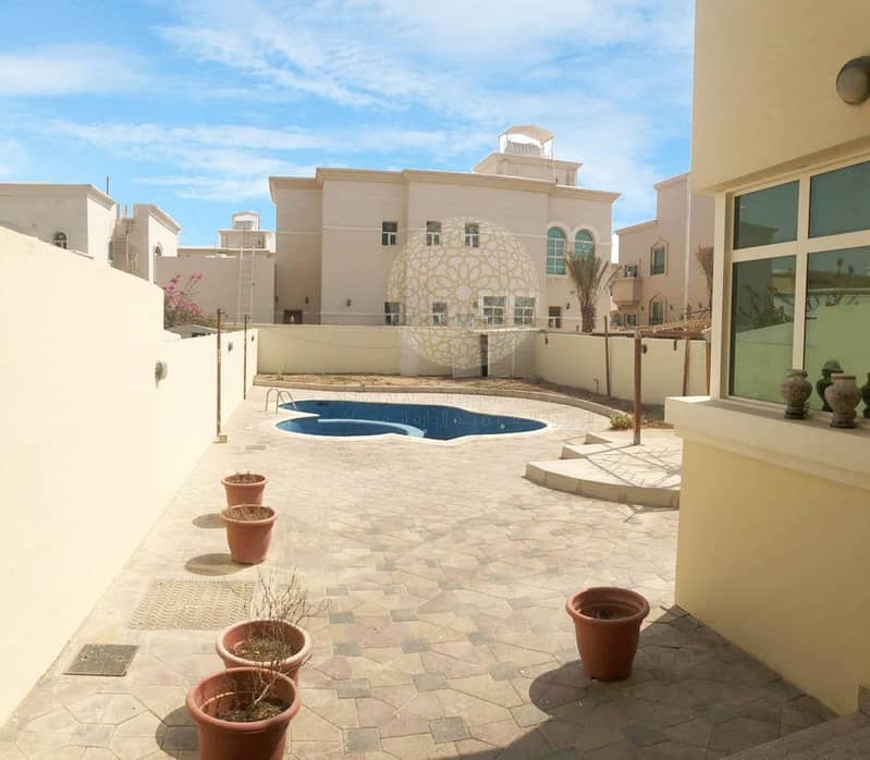 28 STUNNING 5 MASTER INDEPENDENT VILLA WITH SWIMMING POOL AND DRIVER ROOM FOR RENT IN MOHAMMED BIN ZAYED CITY
