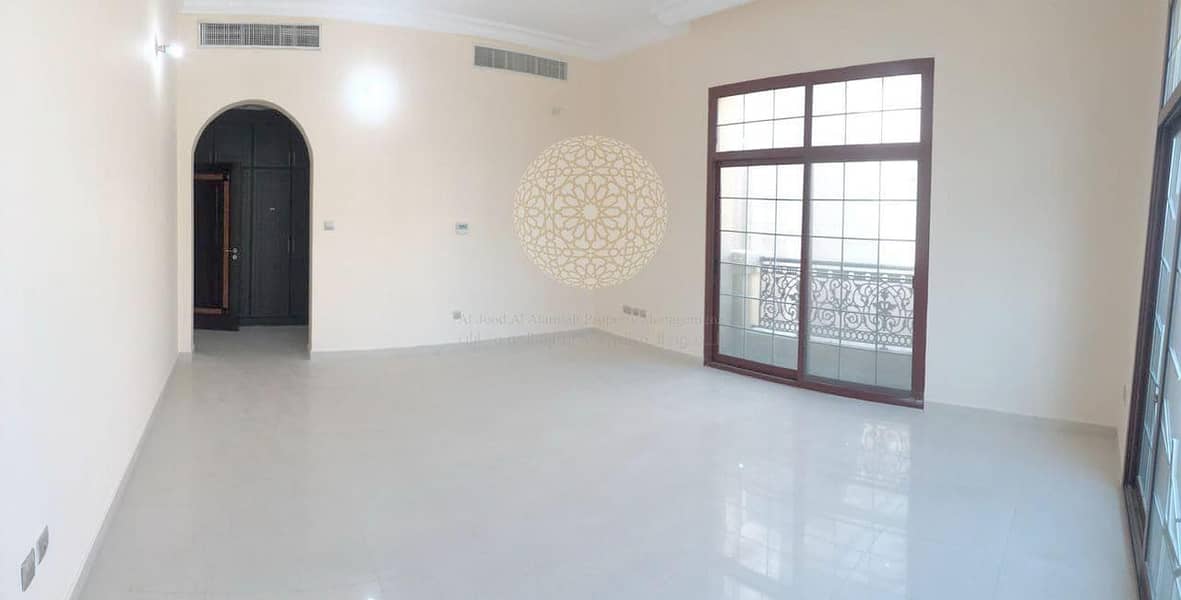 14 STUNNING COMPOUND 6 MASTER BEDROOM VILLA WITH SWIMMING POOL AND DRIVER ROOM FOR RENT IN KHALIFA CITY A