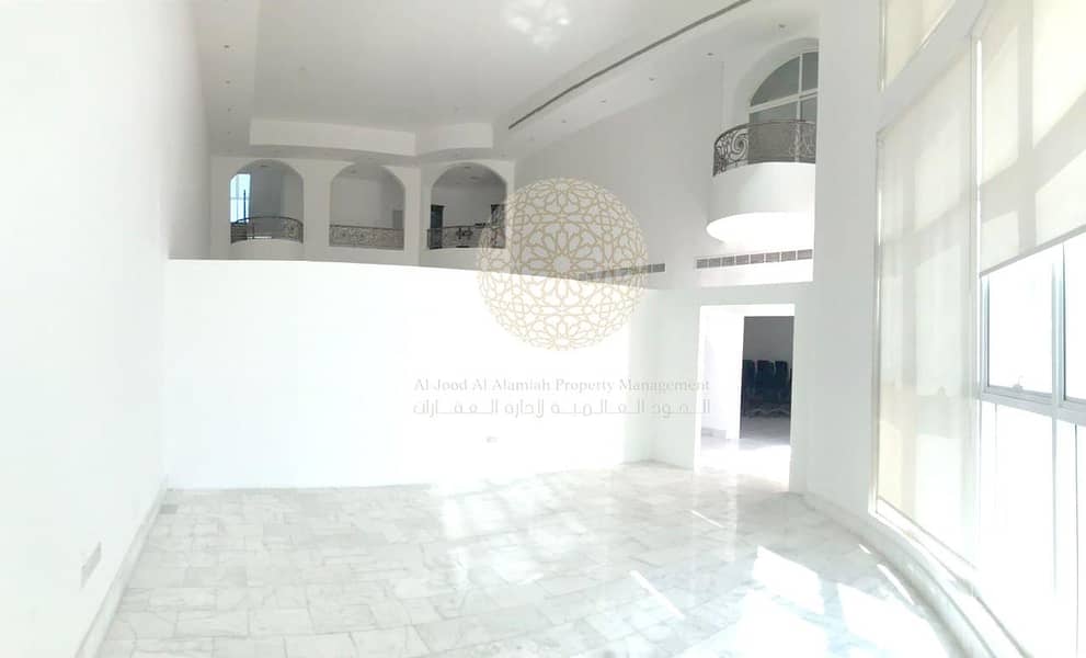 13 NATURALLY LIT INDEPENDENT VILLA WITH 4 MASTER BEDROOM AND BIG FRONT YARD SPACE FOR RENT IN KHALIFA CITY A