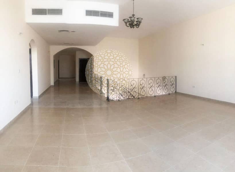 13 STUNNING SEMI INDEPENDENT VILLA WITH DRIVER ROOM ANS KITCHEN OUTSIDE FOR RENT IN KHALIFA CITY A
