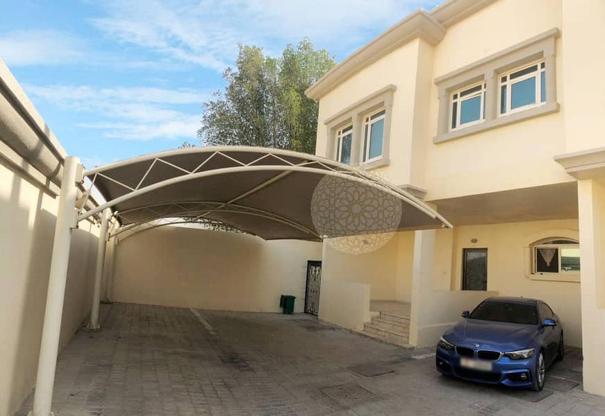 SWEET COMPOUND 3 BEDROOM VILLA WITH MAID ROOM FOR RENT IN KHALIFA CITY A