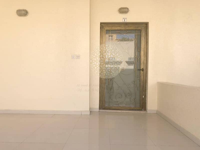 3 SWEET COMPOUND 3 BEDROOM VILLA WITH MAID ROOM FOR RENT IN KHALIFA CITY A