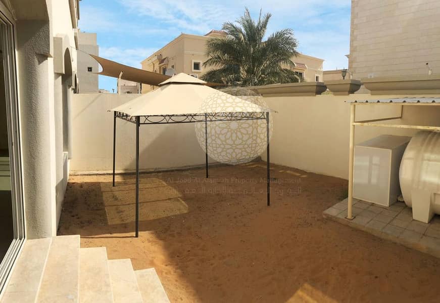 4 SWEET COMPOUND 3 BEDROOM VILLA WITH MAID ROOM FOR RENT IN KHALIFA CITY A