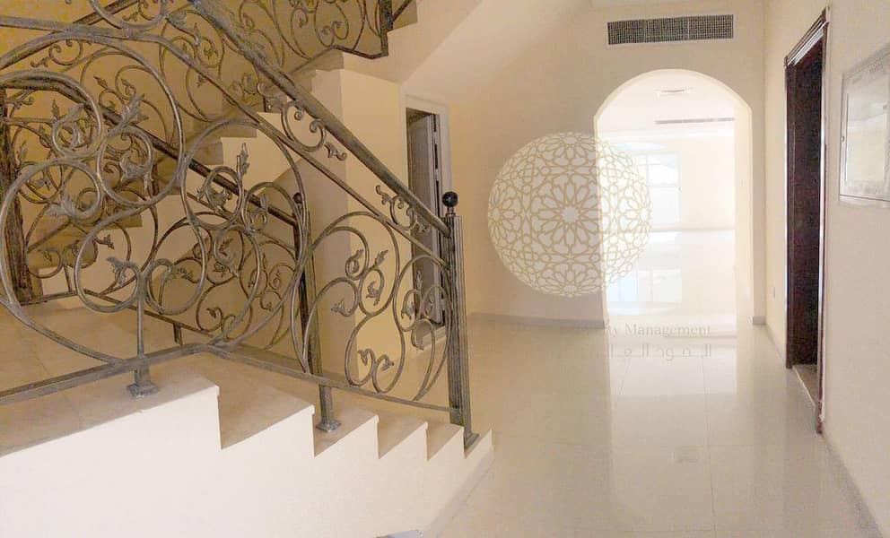 5 SWEET COMPOUND 3 BEDROOM VILLA WITH MAID ROOM FOR RENT IN KHALIFA CITY A