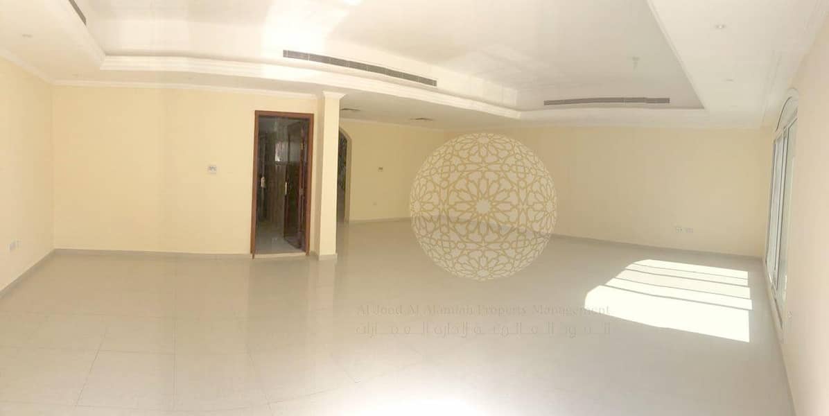 6 SWEET COMPOUND 3 BEDROOM VILLA WITH MAID ROOM FOR RENT IN KHALIFA CITY A