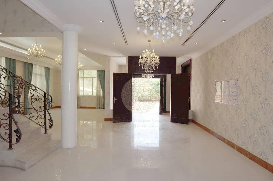 10 SPECTACULAR INDEPENDENT 5 MASTER BEDROOM VILLA WITH DRIVER ROOM & BIG HOSH FOR RENT IN KHALIFA CITY A