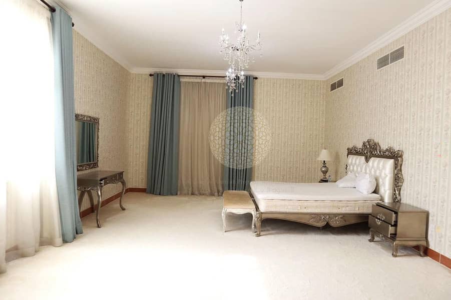 25 SPECTACULAR INDEPENDENT 5 MASTER BEDROOM VILLA WITH DRIVER ROOM & BIG HOSH FOR RENT IN KHALIFA CITY A