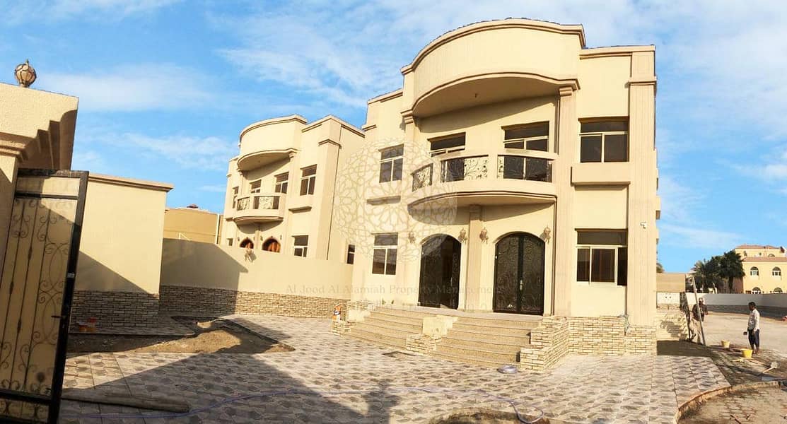2 STUNNING INDEPENDENT 7 BEDROOM VILLA WITH BIG HOSH AND DRIVER ROOM FOR RENT IN MOHAMMED BIN ZAYED CITY