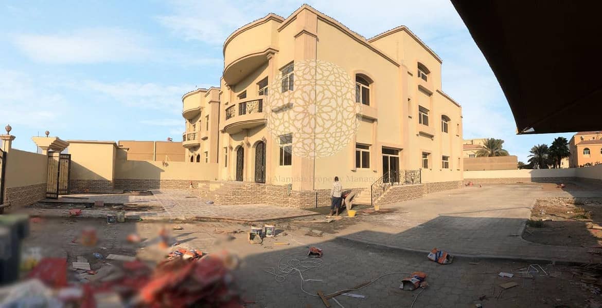 4 STUNNING INDEPENDENT 7 BEDROOM VILLA WITH BIG HOSH AND DRIVER ROOM FOR RENT IN MOHAMMED BIN ZAYED CITY