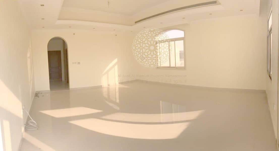 17 STUNNING INDEPENDENT 7 BEDROOM VILLA WITH BIG HOSH AND DRIVER ROOM FOR RENT IN MOHAMMED BIN ZAYED CITY