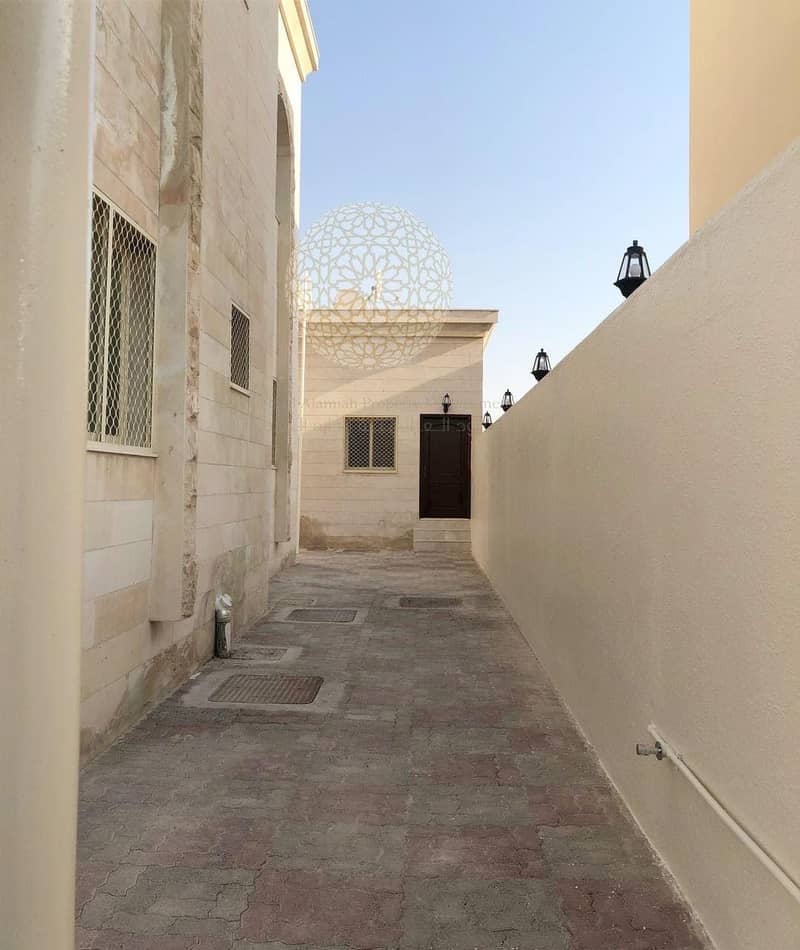 6 FABULOUS INDEPENDENT 6 BEDROOM VILLA WITH MULHAQ AND DRIVER ROOM FOR RENT IN KHALIFA CITY A