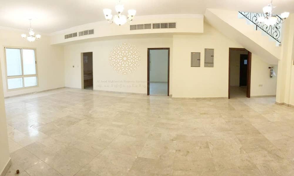 8 FABULOUS INDEPENDENT 6 BEDROOM VILLA WITH MULHAQ AND DRIVER ROOM FOR RENT IN KHALIFA CITY A