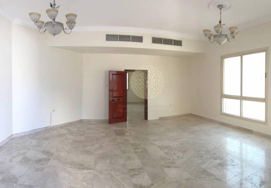 11 FABULOUS INDEPENDENT 6 BEDROOM VILLA WITH MULHAQ AND DRIVER ROOM FOR RENT IN KHALIFA CITY A