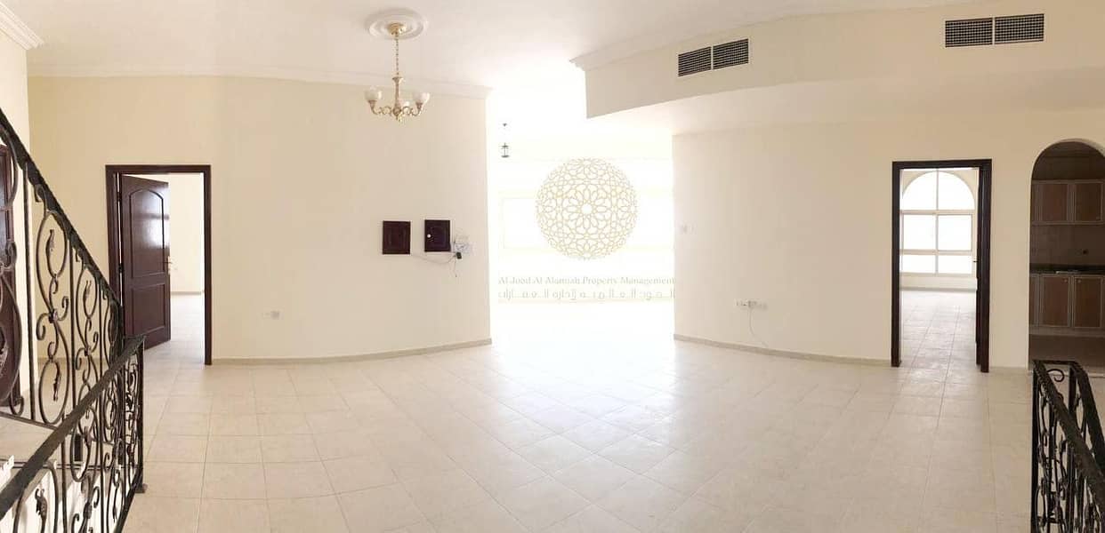 12 FABULOUS INDEPENDENT 6 BEDROOM VILLA WITH MULHAQ AND DRIVER ROOM FOR RENT IN KHALIFA CITY A