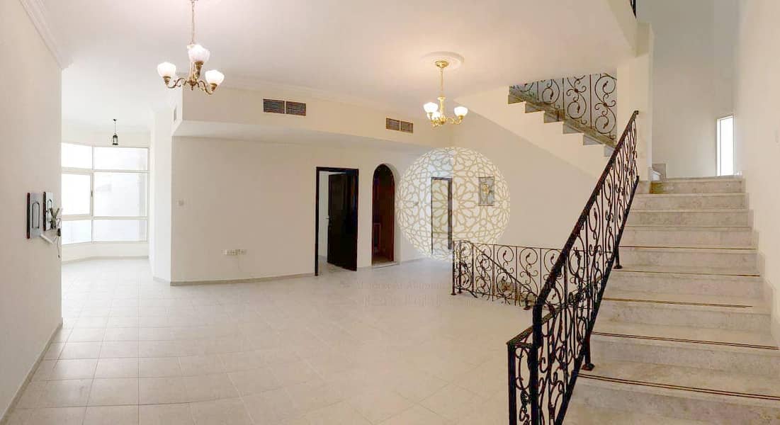 13 FABULOUS INDEPENDENT 6 BEDROOM VILLA WITH MULHAQ AND DRIVER ROOM FOR RENT IN KHALIFA CITY A
