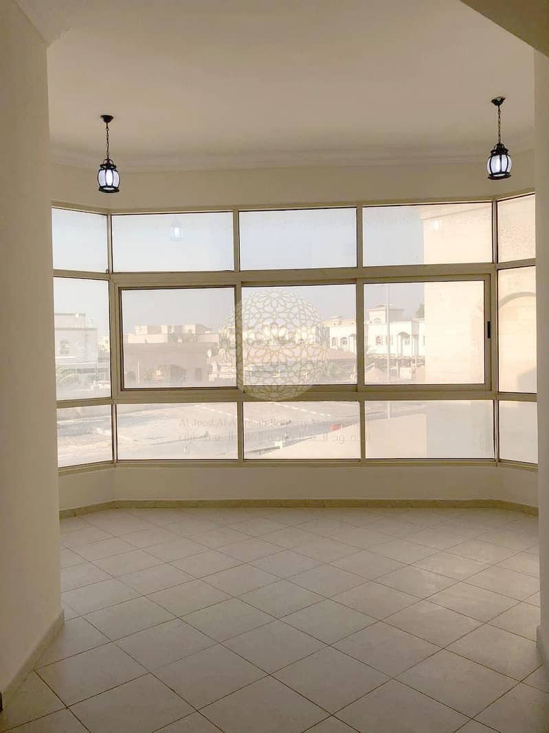 14 FABULOUS INDEPENDENT 6 BEDROOM VILLA WITH MULHAQ AND DRIVER ROOM FOR RENT IN KHALIFA CITY A