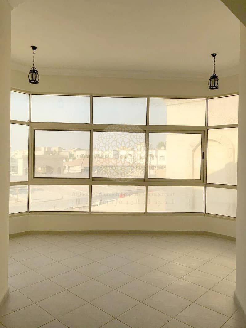 15 FABULOUS INDEPENDENT 6 BEDROOM VILLA WITH MULHAQ AND DRIVER ROOM FOR RENT IN KHALIFA CITY A