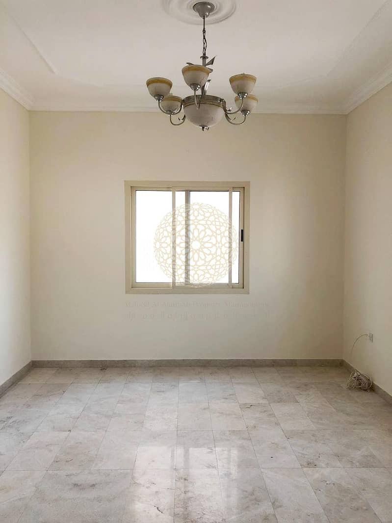 17 FABULOUS INDEPENDENT 6 BEDROOM VILLA WITH MULHAQ AND DRIVER ROOM FOR RENT IN KHALIFA CITY A