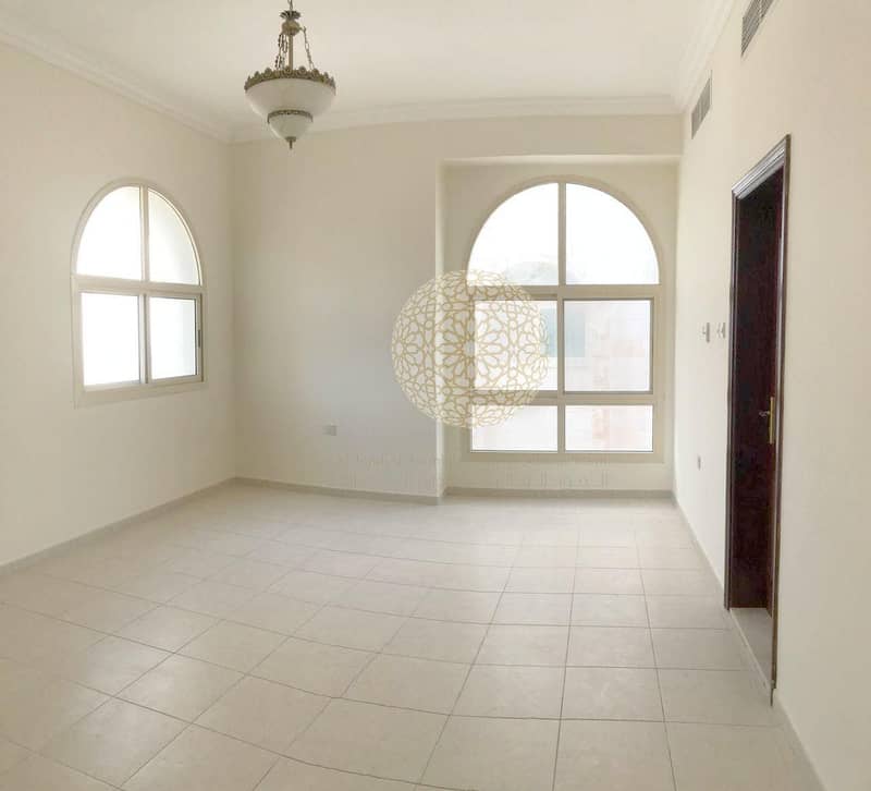 18 FABULOUS INDEPENDENT 6 BEDROOM VILLA WITH MULHAQ AND DRIVER ROOM FOR RENT IN KHALIFA CITY A