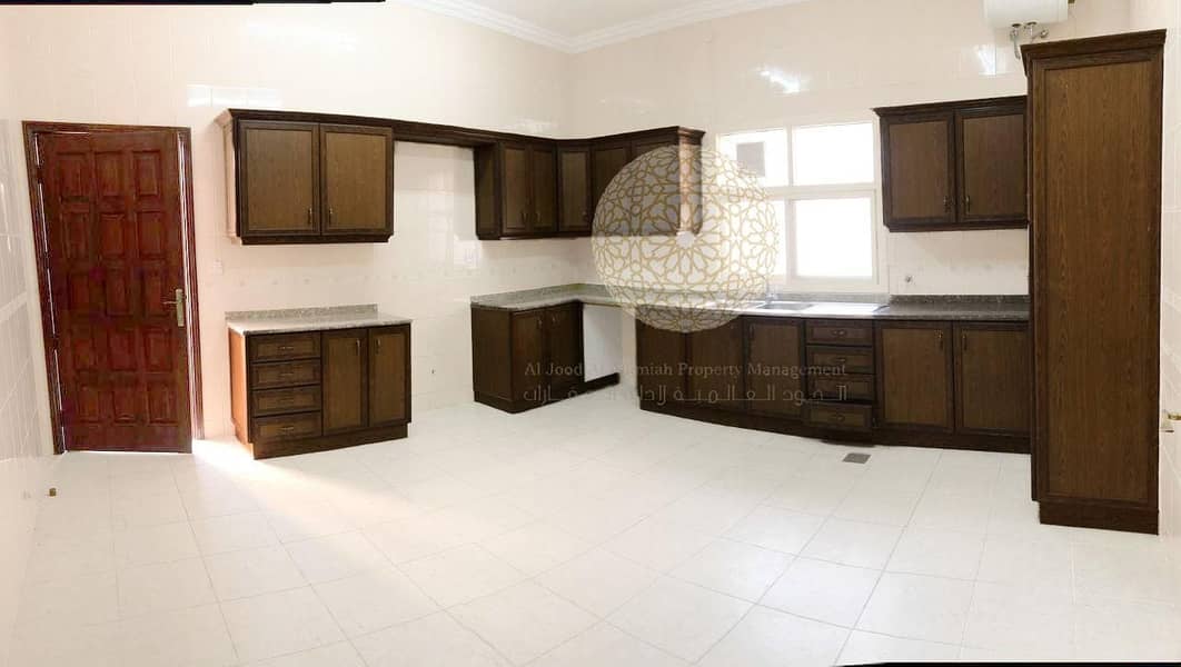 26 FABULOUS INDEPENDENT 6 BEDROOM VILLA WITH MULHAQ AND DRIVER ROOM FOR RENT IN KHALIFA CITY A