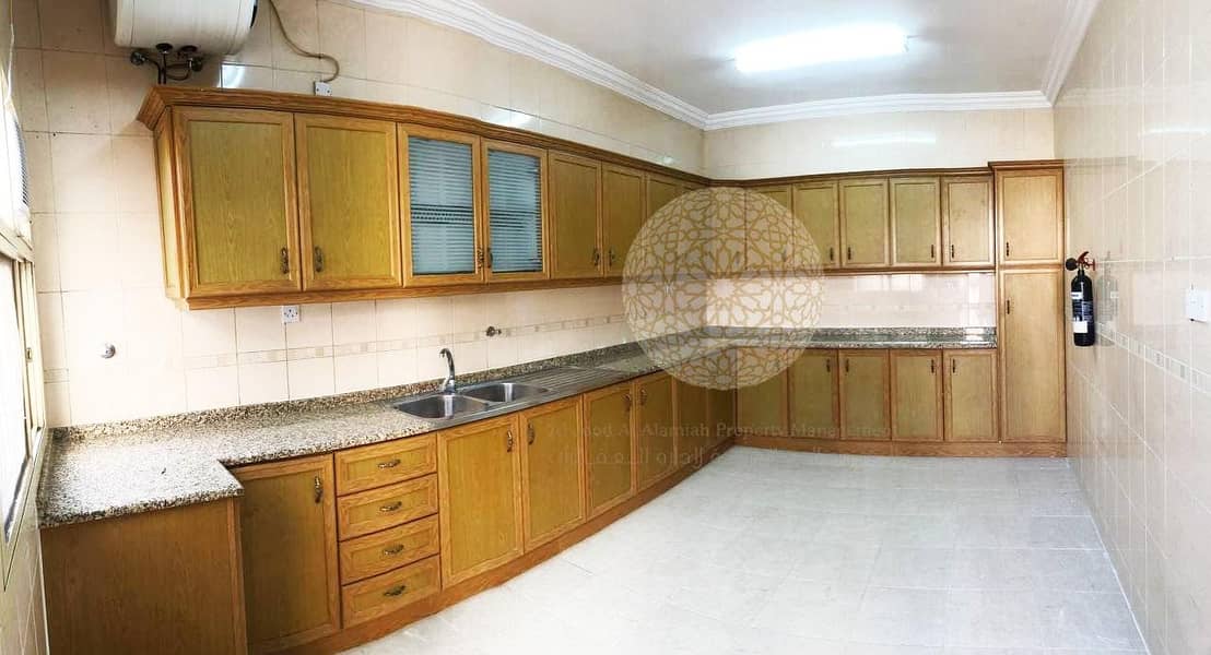 27 FABULOUS INDEPENDENT 6 BEDROOM VILLA WITH MULHAQ AND DRIVER ROOM FOR RENT IN KHALIFA CITY A