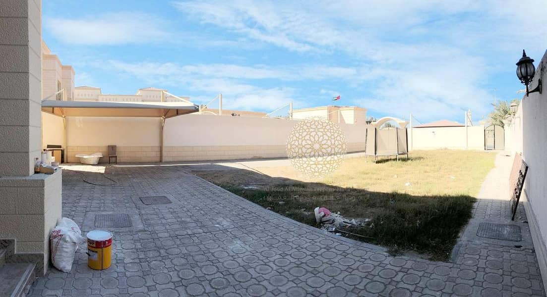 4 SUPER DELUXE 6 MASTER BEDROOM SEMI INDEPENDENT VILLA WITH BIG HOSH FOR RENT IN KHALIFA CITY A