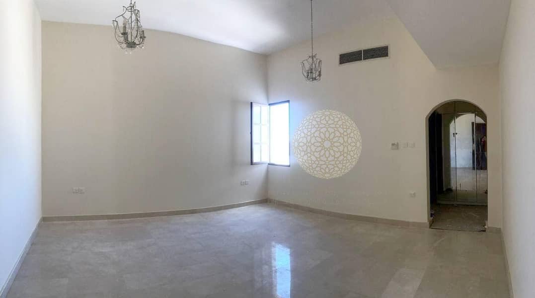 9 SUPER DELUXE 6 MASTER BEDROOM SEMI INDEPENDENT VILLA WITH BIG HOSH FOR RENT IN KHALIFA CITY A