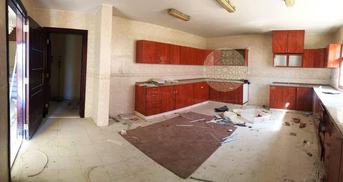22 SUPER DELUXE 6 MASTER BEDROOM SEMI INDEPENDENT VILLA WITH BIG HOSH FOR RENT IN KHALIFA CITY A