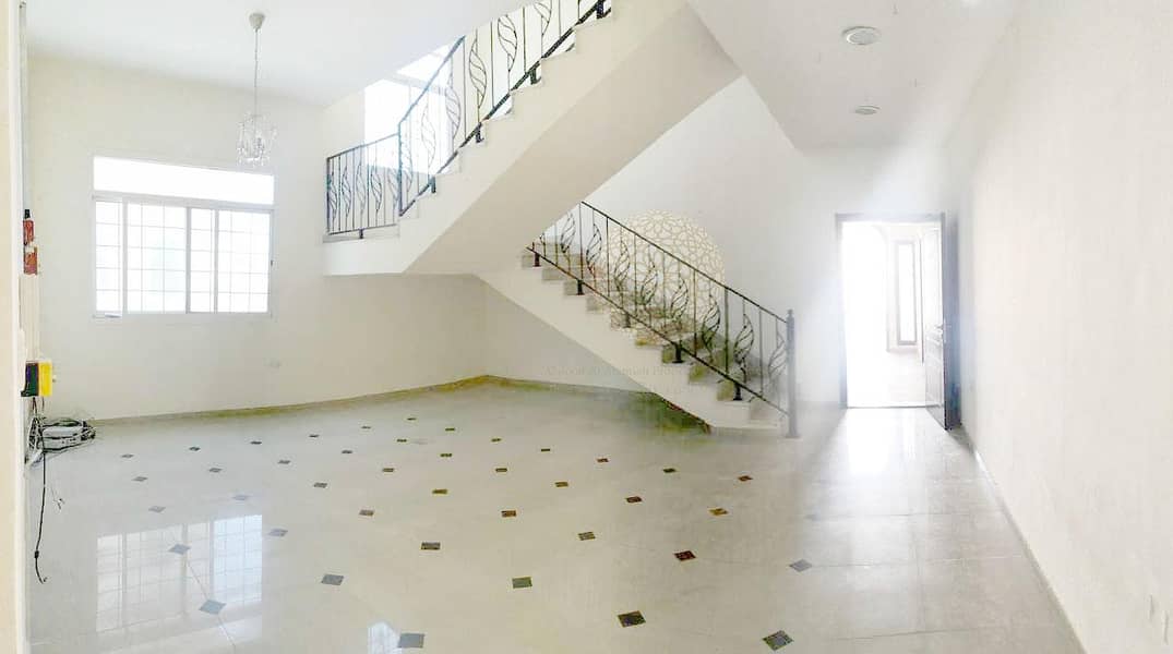 9 STUNNING STAND ALONE 5 BEDROOM INDEPENDENT VILLA WITH KITCHEN INSIDE AND OUTSIDE AND MAJLIS FOR RENT IN KHALIFA CITY A