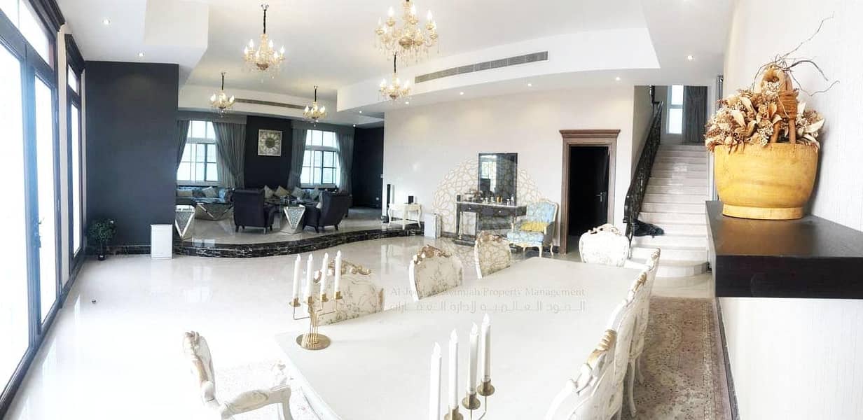 6 LUXURIOUS FULLY FURNISHED VILLA WITH 6 MASTER BEDROOM AND DRIVER ROOM FOR RENT IN MOHAMMED BIN ZAYED CITY