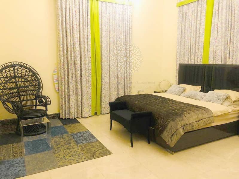 22 LUXURIOUS FULLY FURNISHED VILLA WITH 6 MASTER BEDROOM AND DRIVER ROOM FOR RENT IN MOHAMMED BIN ZAYED CITY