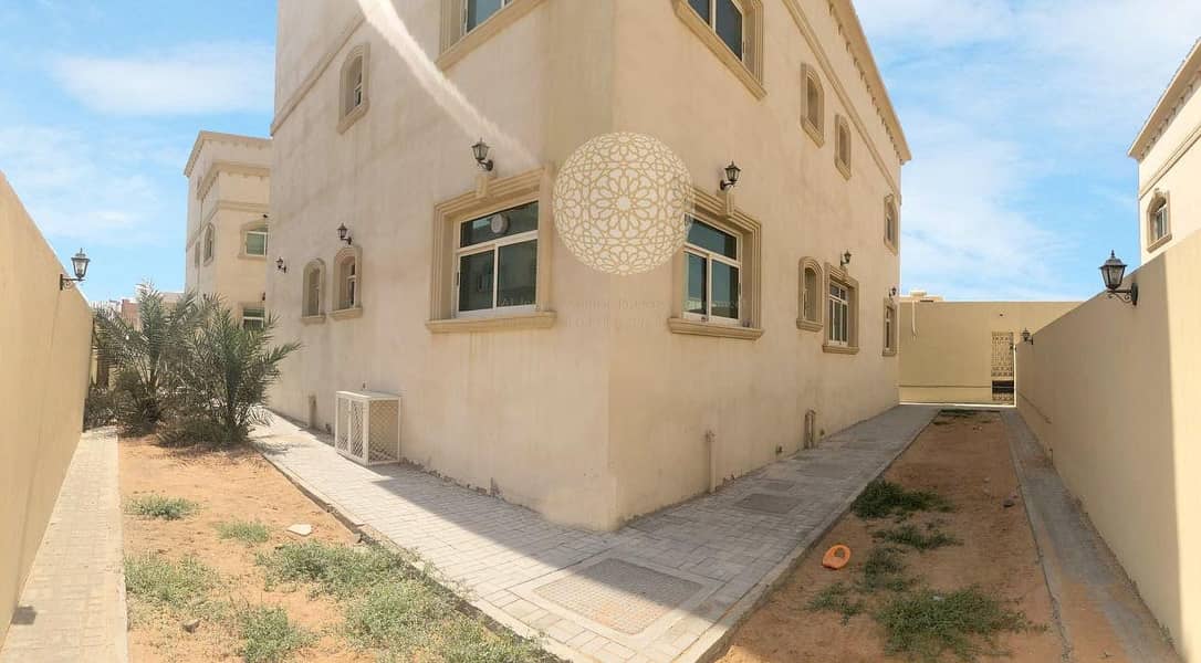 6 STUNNING INDEPENDENT 6 MASTER BEDROOM VILLA WITH DRIVER ROOM FOR RENT IN KHALIFA CITY A