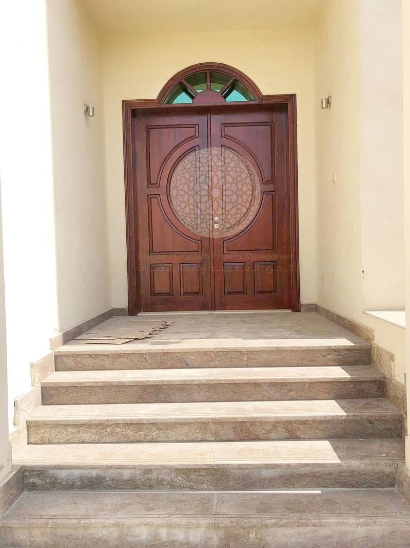 8 STUNNING INDEPENDENT 6 MASTER BEDROOM VILLA WITH DRIVER ROOM FOR RENT IN KHALIFA CITY A