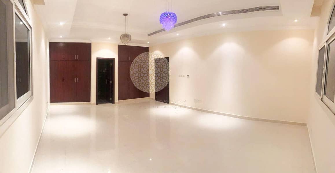 16 STUNNING INDEPENDENT 6 MASTER BEDROOM VILLA WITH DRIVER ROOM FOR RENT IN KHALIFA CITY A