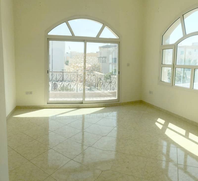 15 AMAZING 4 BEDROOM INDEPENDENT VILLA WITH MAID ROOM FOR RENT IN KHALIFA A