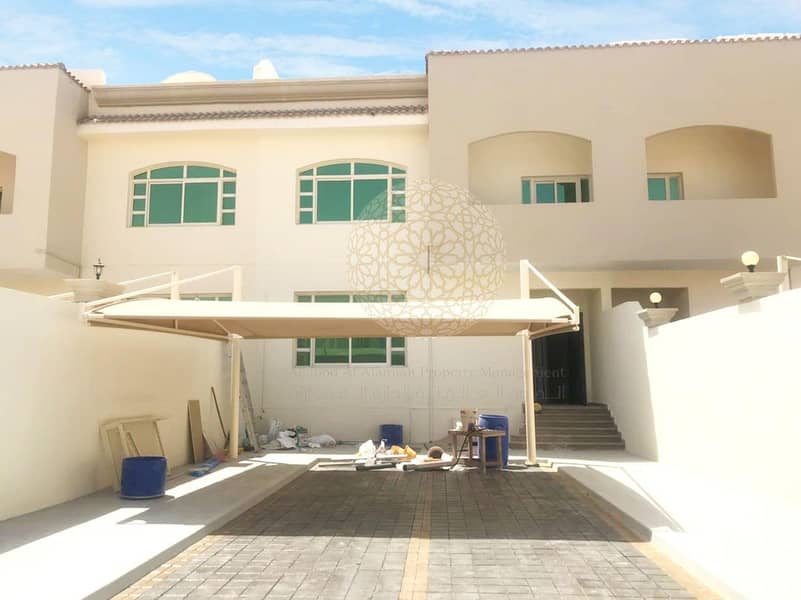 SWEET 5 BEDROOM SEMI INDEPENDENT VILLA WITH BIG YARD FOR RENT IN KHALIFA CITY A