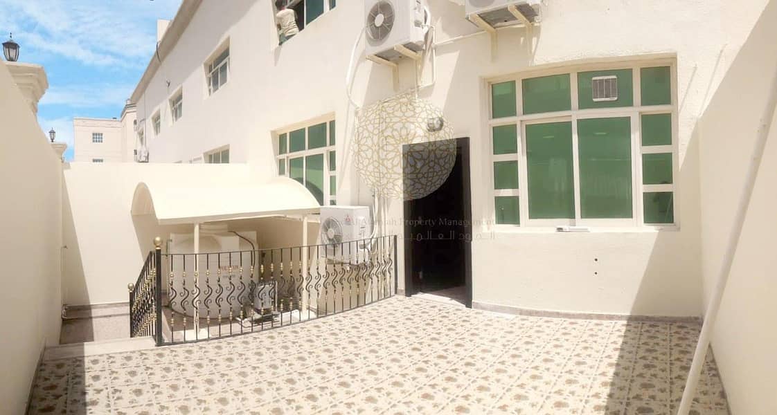 18 SWEET 5 BEDROOM SEMI INDEPENDENT VILLA WITH BIG YARD FOR RENT IN KHALIFA CITY A