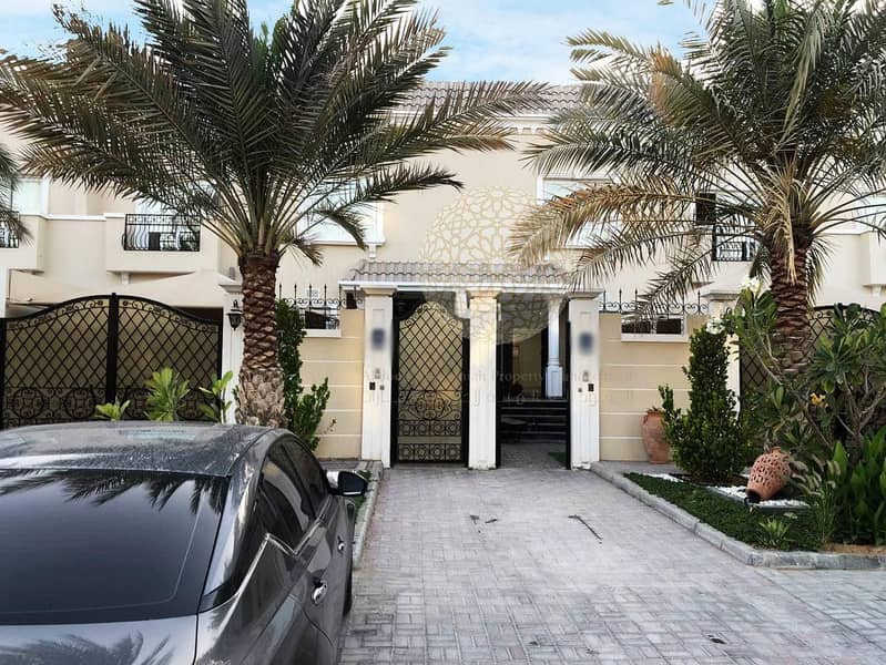 GORGEOUS 4 MASTER BEDROOM SEMI INDEPENDENT VILLA WITH MAID ROOM FOR RENT IN KHALIFA CITY A