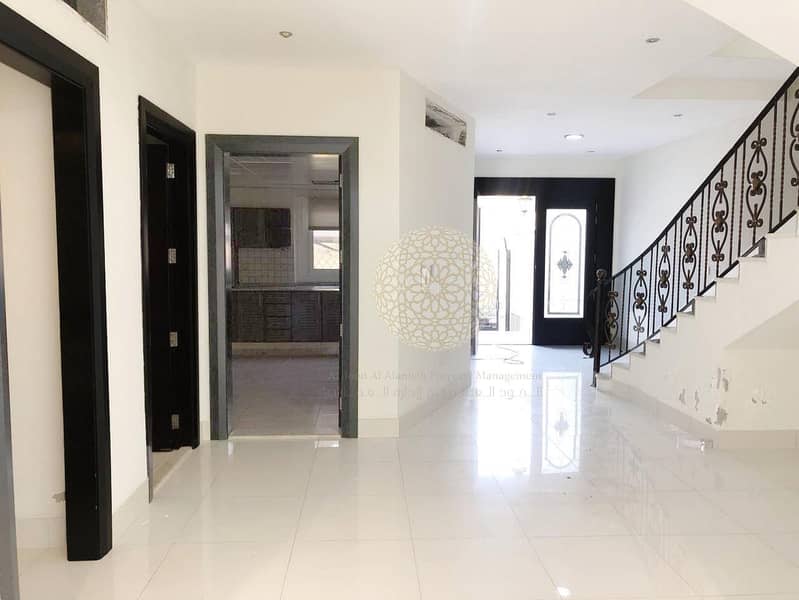 5 GORGEOUS 4 MASTER BEDROOM SEMI INDEPENDENT VILLA WITH MAID ROOM FOR RENT IN KHALIFA CITY A
