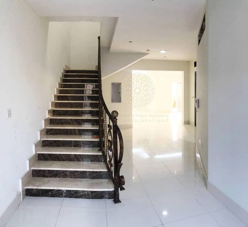 9 GORGEOUS 4 MASTER BEDROOM SEMI INDEPENDENT VILLA WITH MAID ROOM FOR RENT IN KHALIFA CITY A
