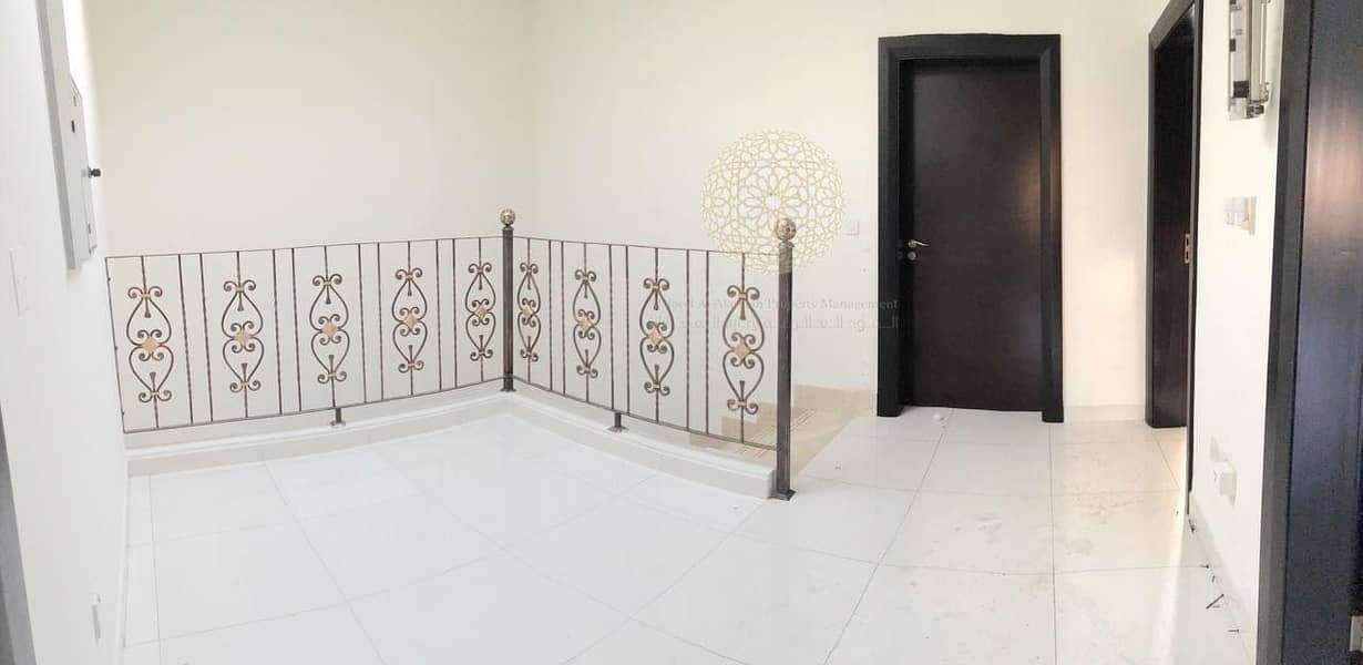 10 GORGEOUS 4 MASTER BEDROOM SEMI INDEPENDENT VILLA WITH MAID ROOM FOR RENT IN KHALIFA CITY A