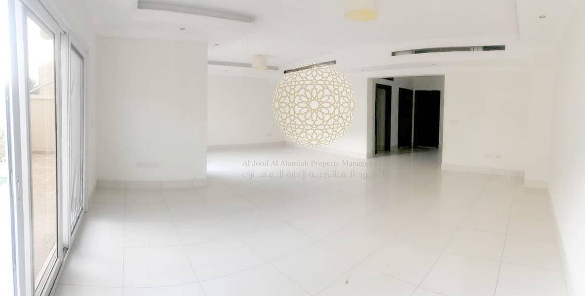 13 GORGEOUS 4 MASTER BEDROOM SEMI INDEPENDENT VILLA WITH MAID ROOM FOR RENT IN KHALIFA CITY A