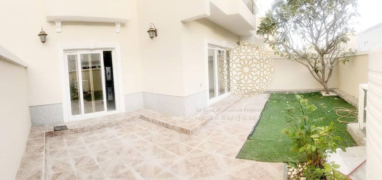 24 GORGEOUS 4 MASTER BEDROOM SEMI INDEPENDENT VILLA WITH MAID ROOM FOR RENT IN KHALIFA CITY A