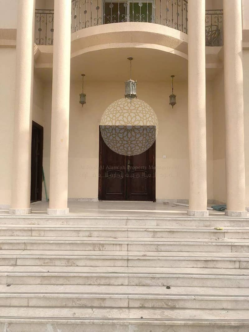 7 STUNNING STAND ALONE  5 MASTER BEDROOM VILLA WITH MAID ROOM AND DRIVER ROOM FOR RENT IN KHALIFA CITY A