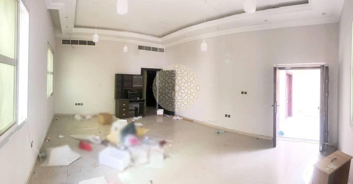 9 STUNNING STAND ALONE  5 MASTER BEDROOM VILLA WITH MAID ROOM AND DRIVER ROOM FOR RENT IN KHALIFA CITY A