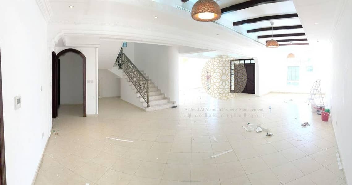 6 EXCELLENT VILLA WITH 5 MASTER BEDROOM AND KITCHEN INSIDE AND OUTSIDE FOR RENT IN KHALIFA CITY A