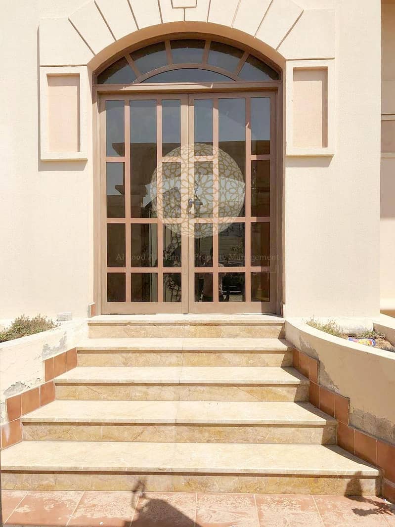 5 GREAT FINISHING SEMI INDEPENDENT VILLA WITH 6 MASTER BEDROOM AND MAID ROOM FOR RENT IN KHALIFA CITY A