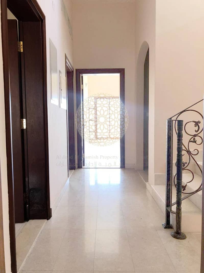 10 GREAT FINISHING SEMI INDEPENDENT VILLA WITH 6 MASTER BEDROOM AND MAID ROOM FOR RENT IN KHALIFA CITY A