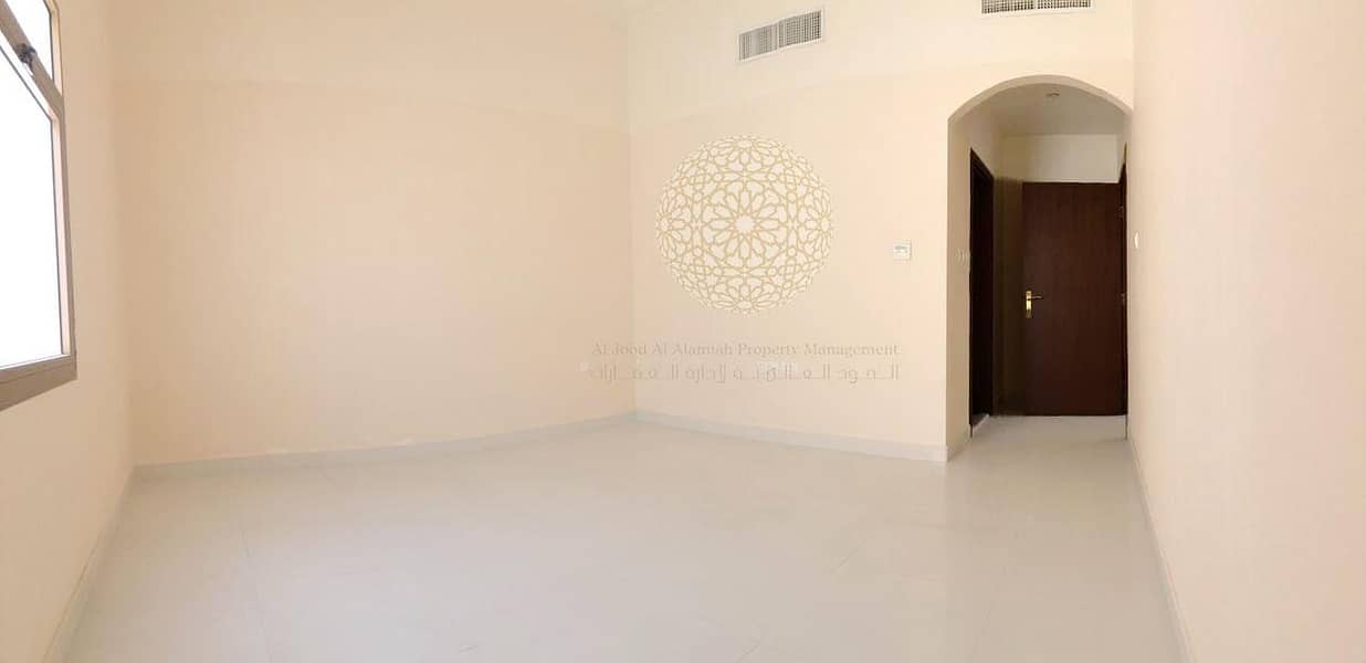 11 GREAT FINISHING SEMI INDEPENDENT VILLA WITH 6 MASTER BEDROOM AND MAID ROOM FOR RENT IN KHALIFA CITY A