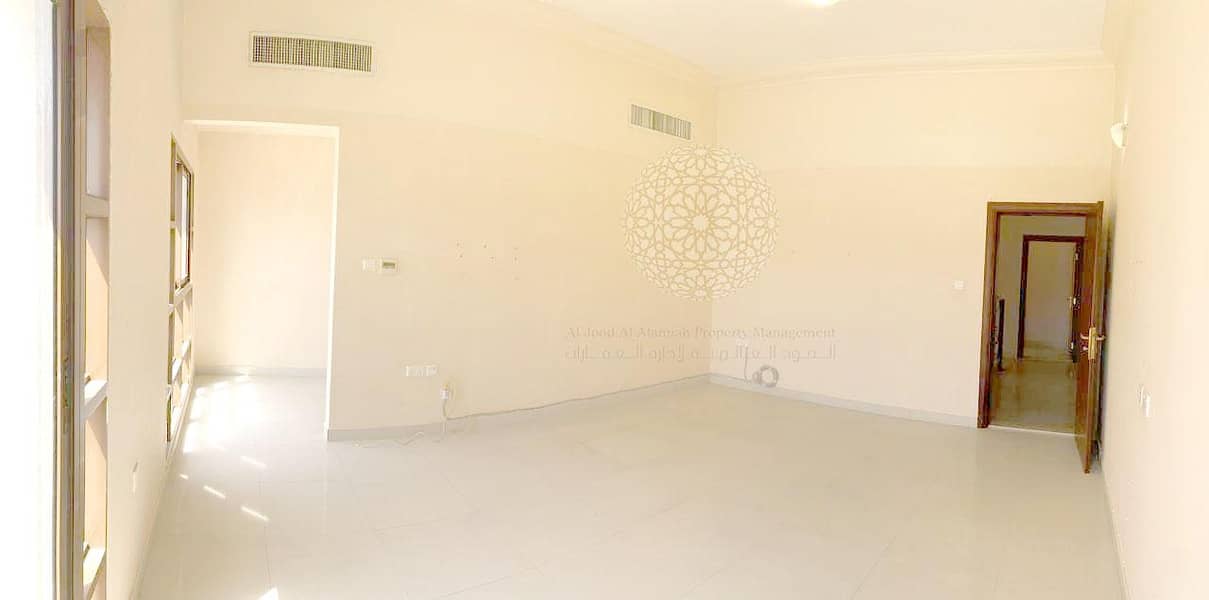 14 GREAT FINISHING SEMI INDEPENDENT VILLA WITH 6 MASTER BEDROOM AND MAID ROOM FOR RENT IN KHALIFA CITY A